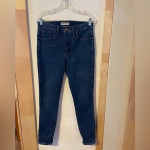 Madewell 10” High Rise Skinny Jeans Sz 28